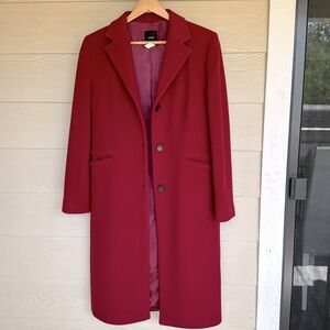 J. Crew Women's Pea Coat in Rich Burgundy